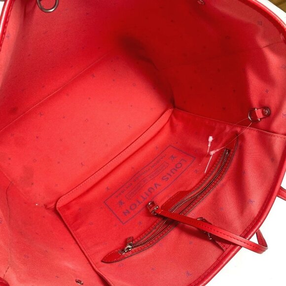 LOUIS VUITTON M45127 Monogram Escal Neverfull MM Shoulder Bag Tote Bag Red/pink - Picture 7 of 14